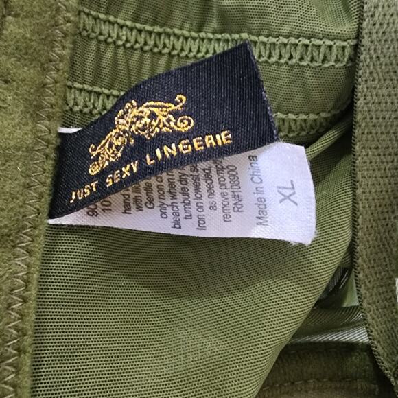 Just Sexy Lingerie Sheer Mesh Camo Bodysuit with matching Undies Size XL - Picture 7 of 7